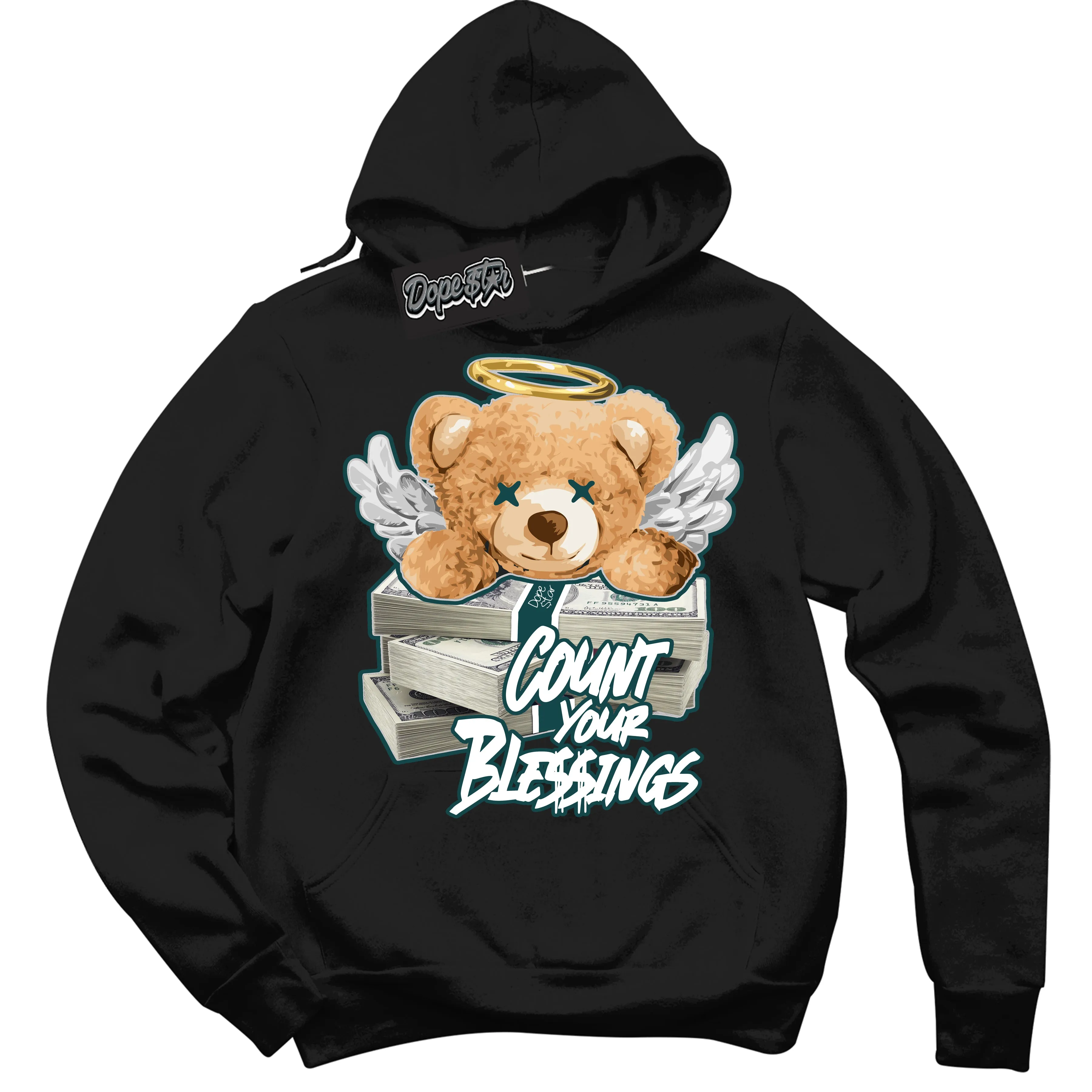 Oxidized Green 1s Sneaker Hoodie Count Your Blessings Graphic