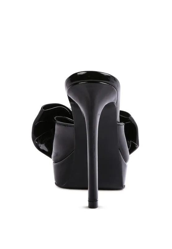 Patent Bow Sandals