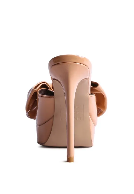Patent Bow Sandals