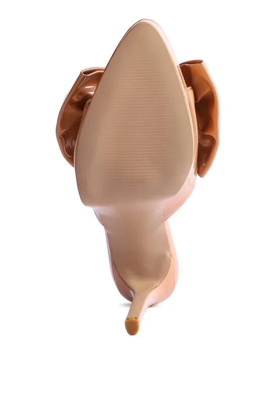 Patent Bow Sandals
