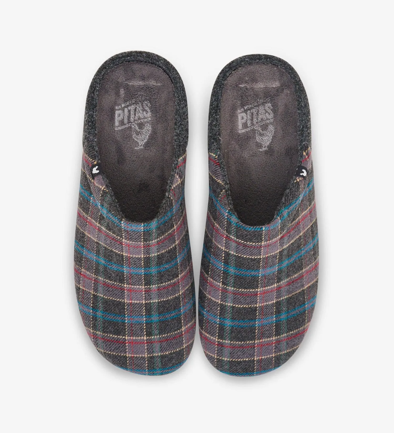 Pitas mule slippers, rubber soles