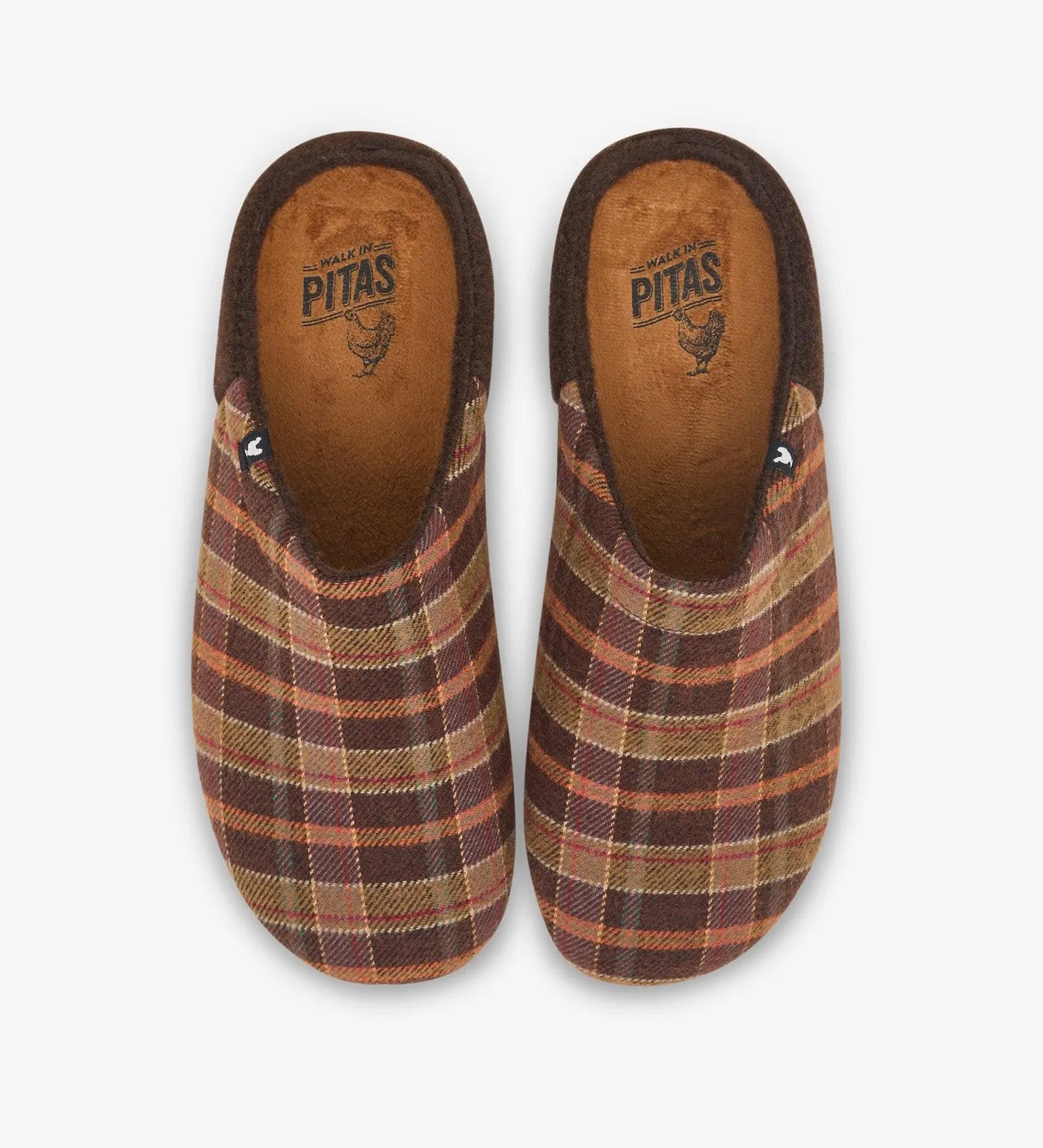 Pitas mule slippers, rubber soles