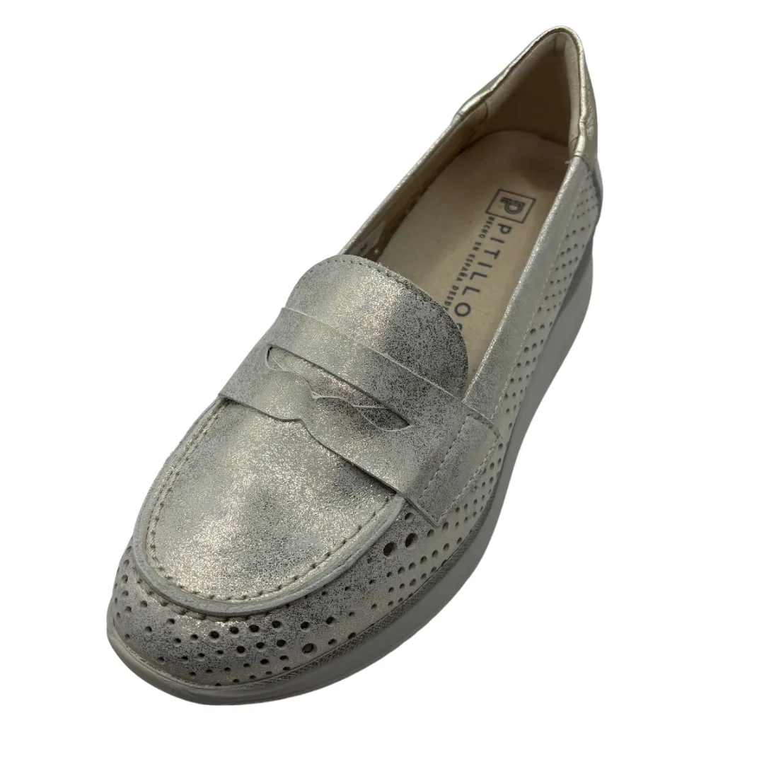 Pitillos Pearl Perforated Loafer