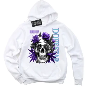 Psychic Purple Hyper Jade 1s Sneaker Hoodie Skull Poppies Graphic