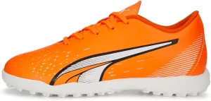 PUMA Play Turf Training Sneaker, Ultra Orange-White-Blue Glimmer, 11 US Unisex Big Kid