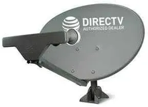 Ready to Install Package : New AT&T Directv HD Satellite Dish SWM5 LNB   RG6 COAXIAL Cables Included Ka/ku Slim Line Dish Antenna SL5 AU9 Single Output