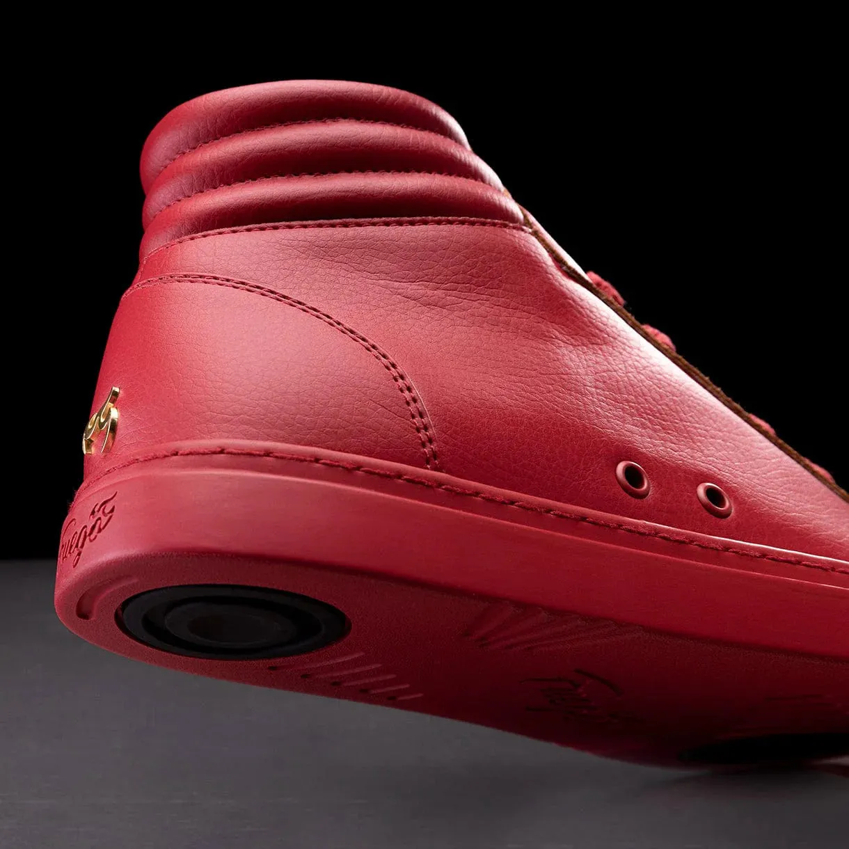 Red High-Top Dance Sneakers – Unisex Performance Style by Fuego