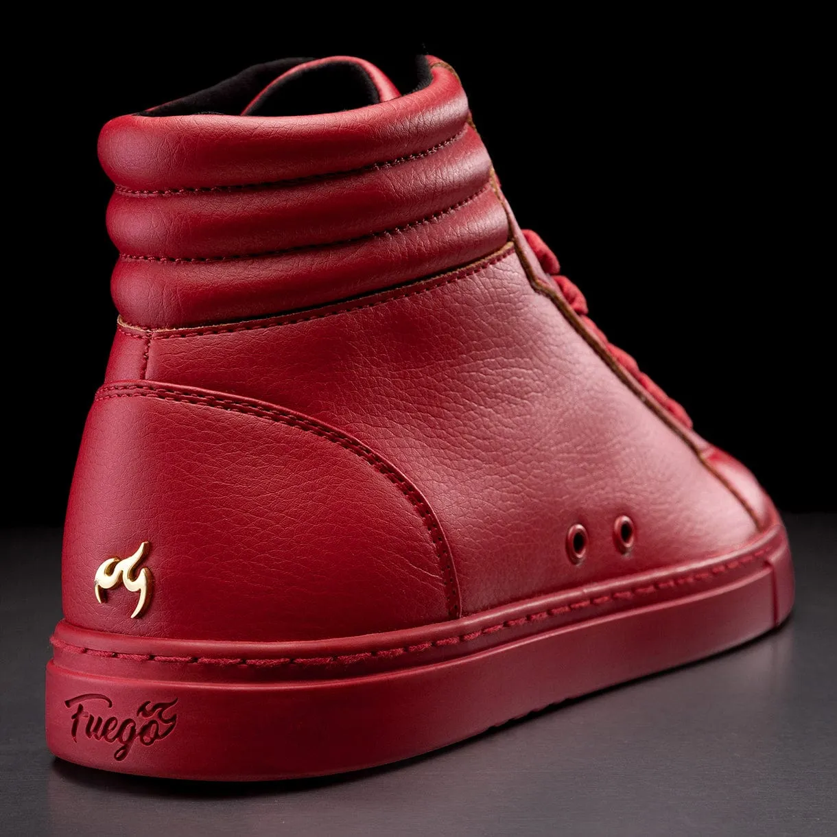 Red High-Top Dance Sneakers – Unisex Performance Style by Fuego