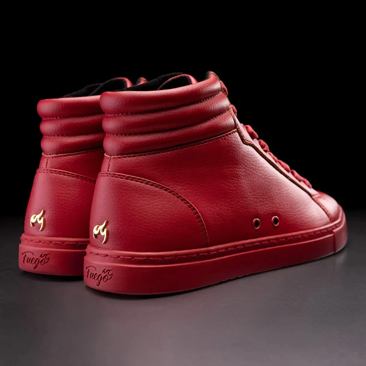 Red High-Top Dance Sneakers – Unisex Performance Style by Fuego