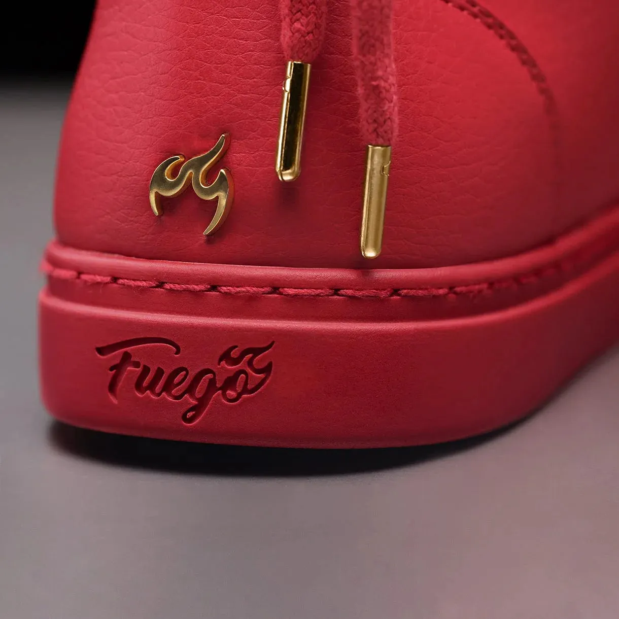 Red High-Top Dance Sneakers – Unisex Performance Style by Fuego