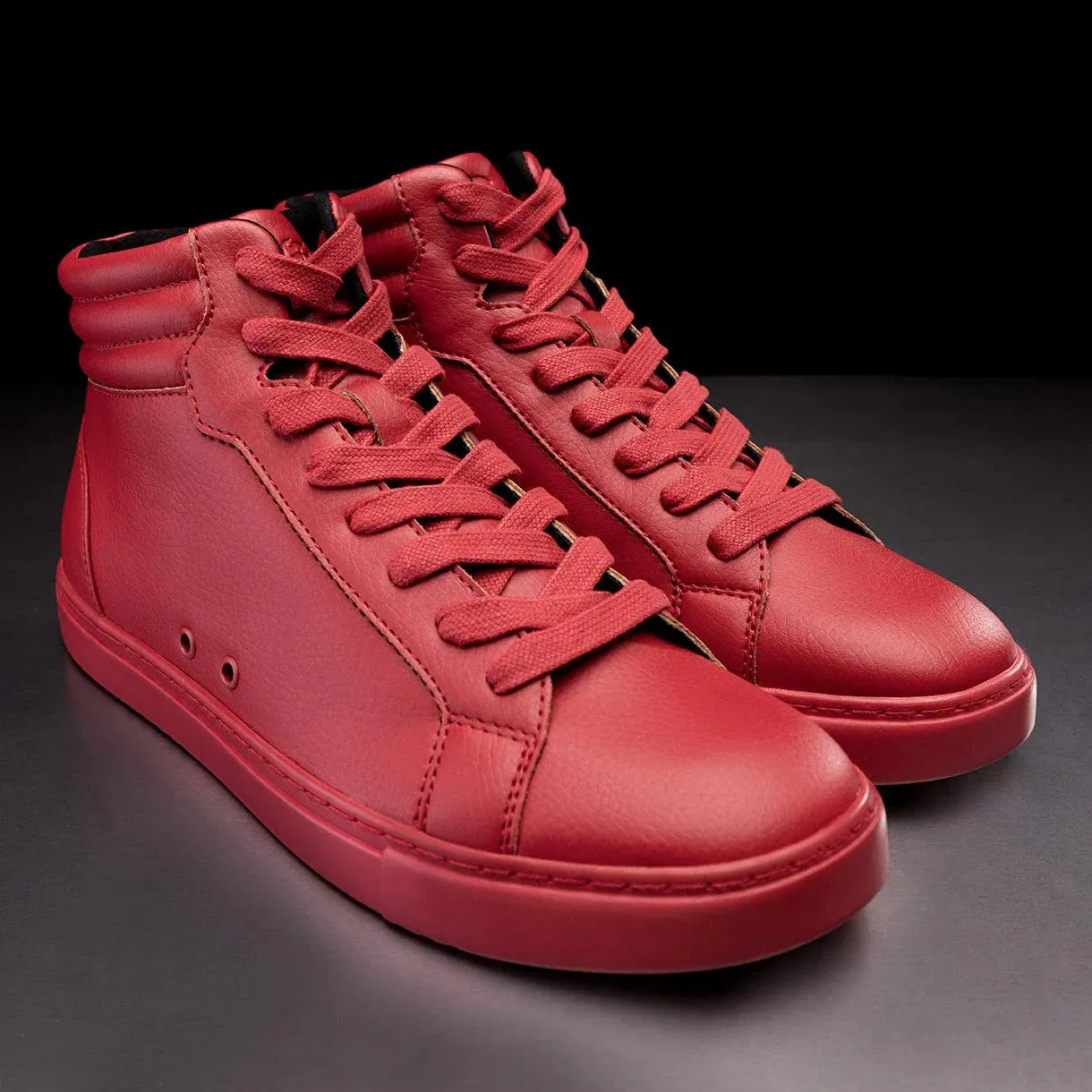 Red High-Top Dance Sneakers – Unisex Performance Style by Fuego