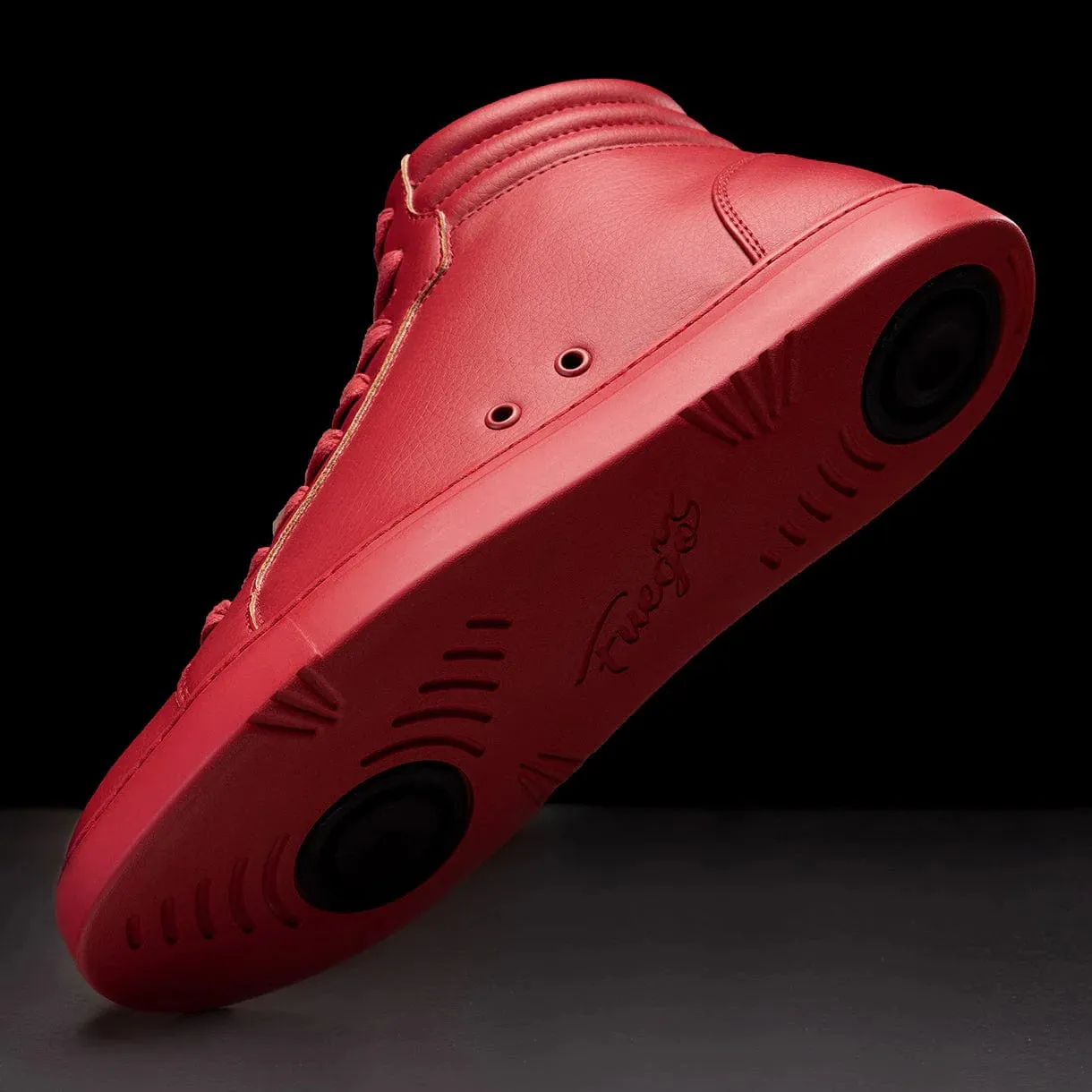 Red High-Top Dance Sneakers – Unisex Performance Style by Fuego