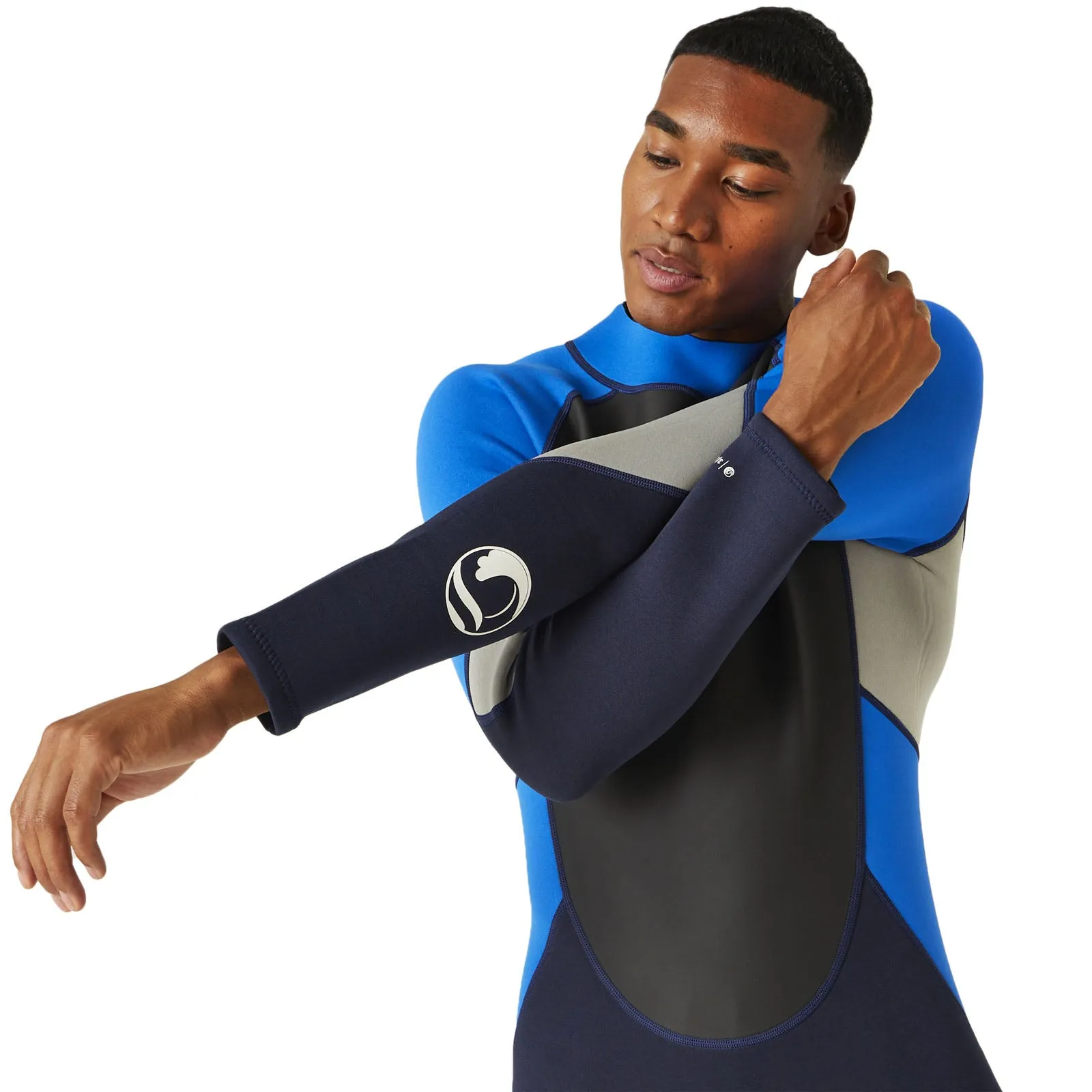 Regatta Mens Back Zip Outdoor Surfing Full Length Wetsuit - Navy Oxford Blue