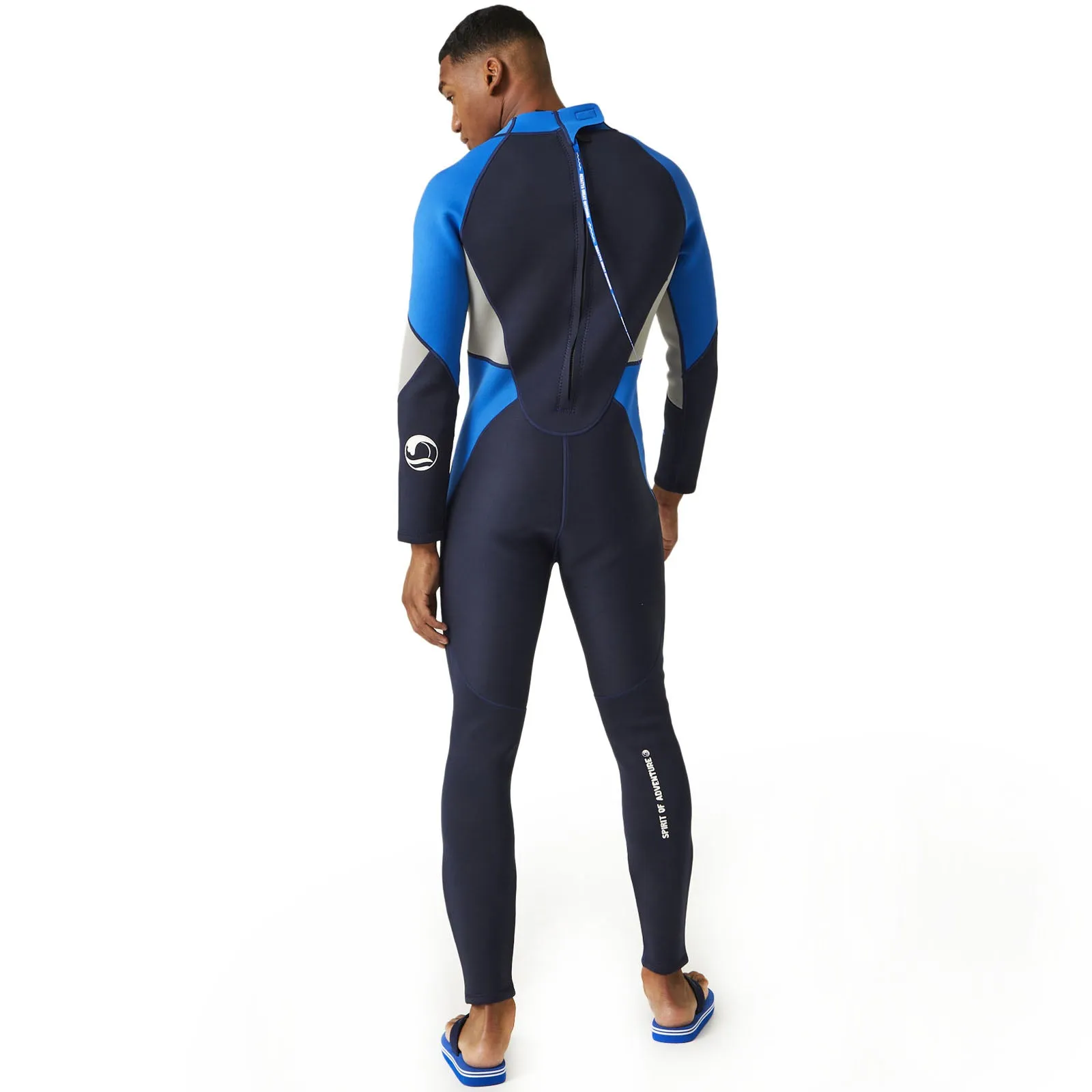 Regatta Mens Back Zip Outdoor Surfing Full Length Wetsuit - Navy Oxford Blue