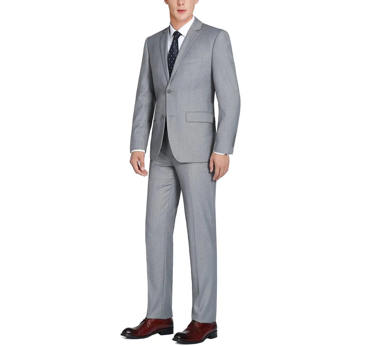 Renoir 202-2  2-Piece Single Breasted Notch Lapel Slim Fit Suit