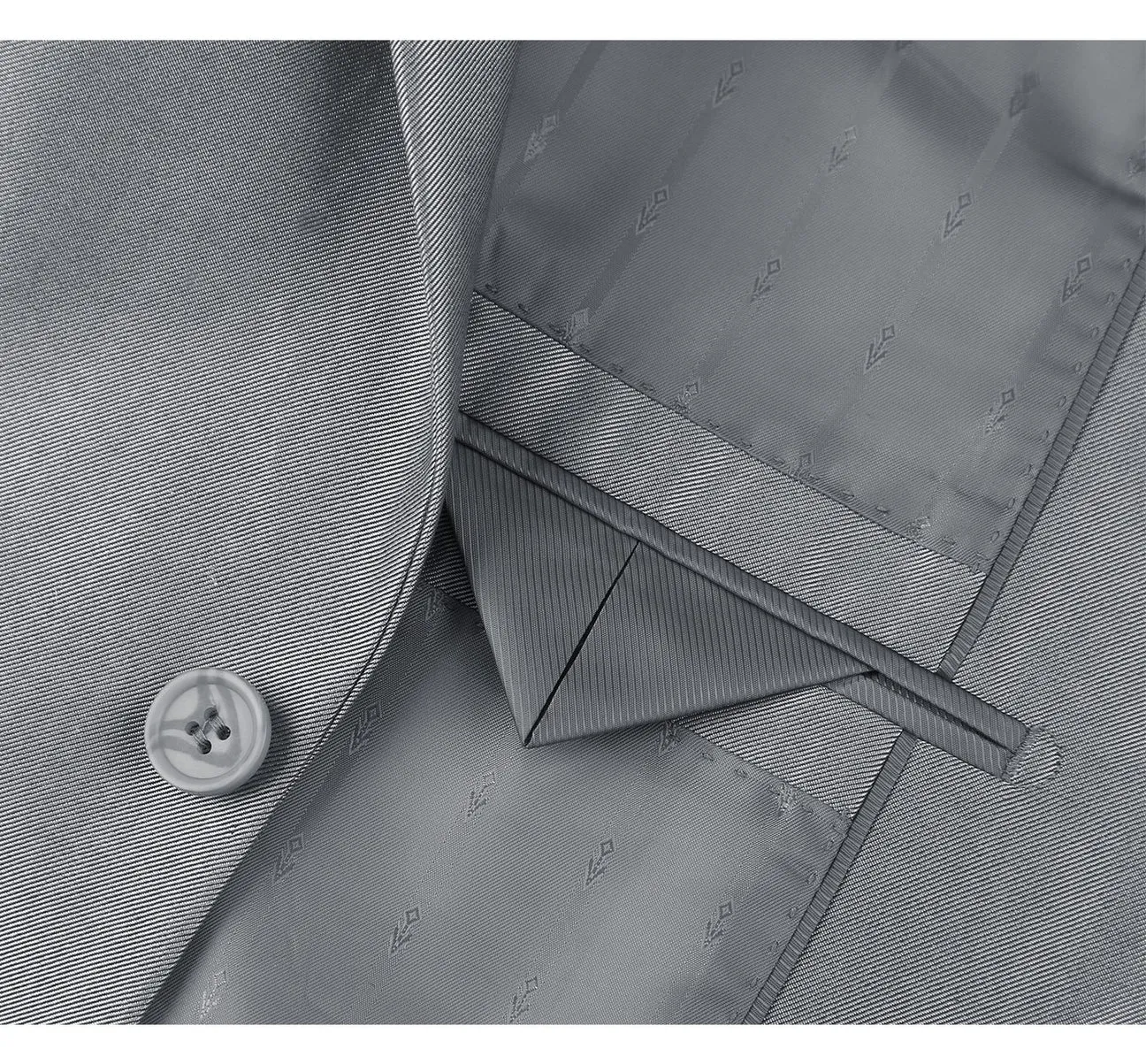 Renoir 207-2  Sharkskin Italian Styled Two Piece Slim Fit Suit