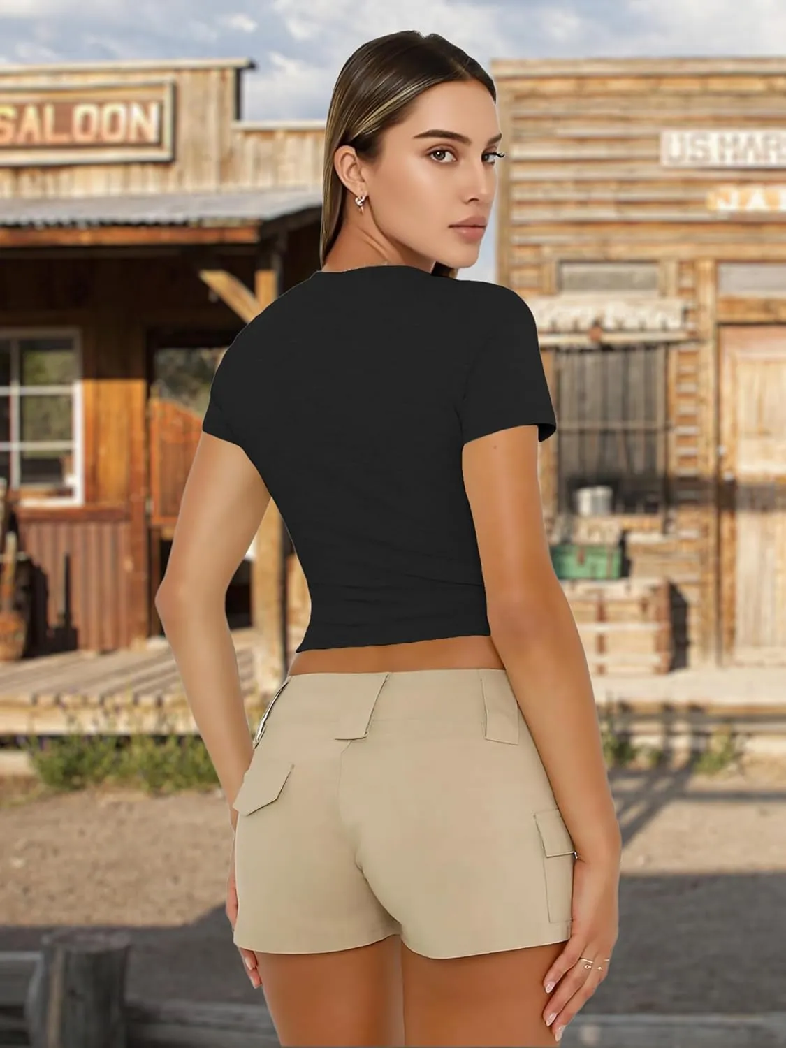 Rock Band Shirts Women: Crop Country Music T-Shirt Funny Cowboy Graphic Tees Crop Tops Fashion Y2k Clothes