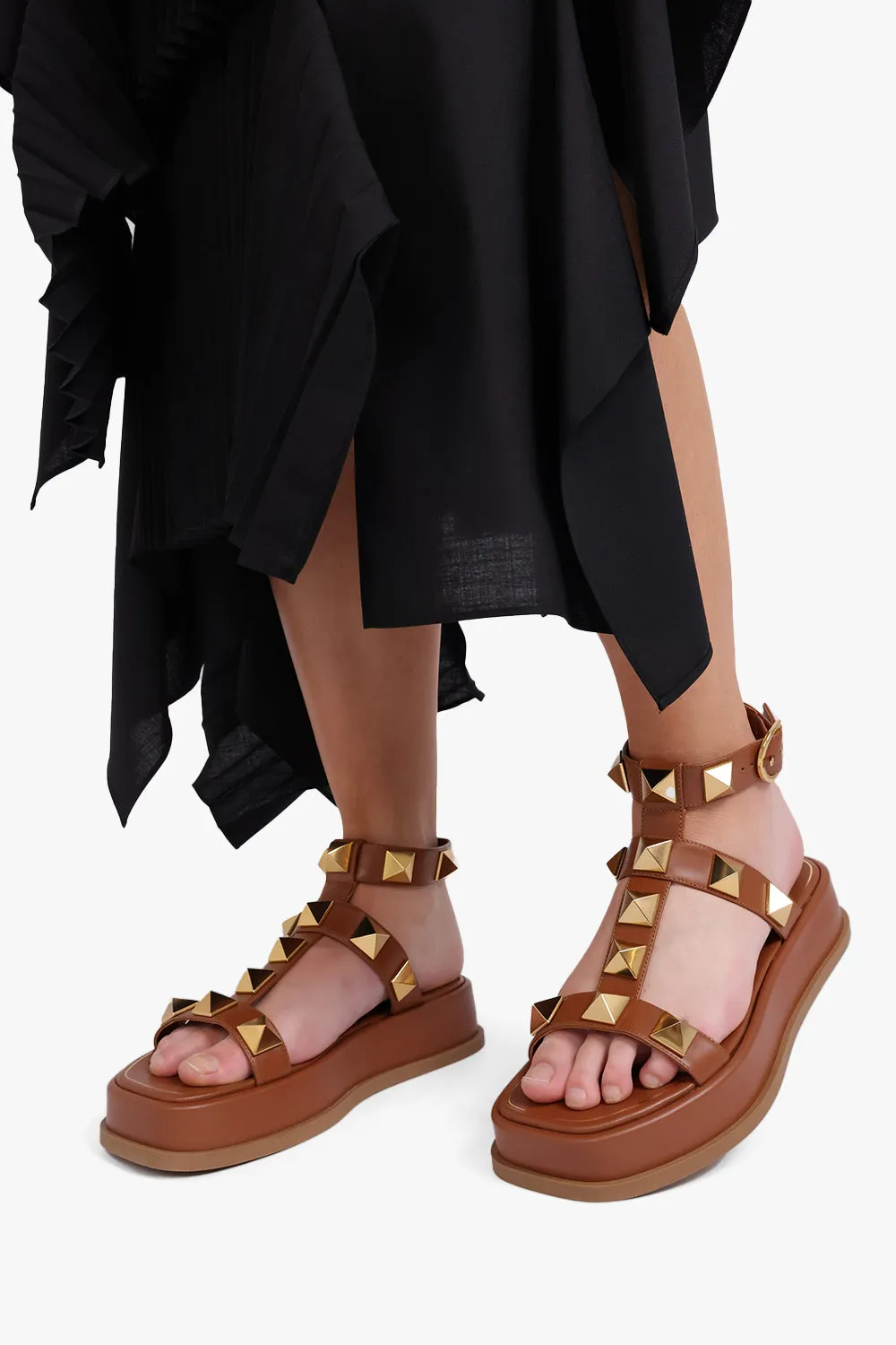 ROMAN STUD ANKLE STRAP SANDAL | SELLERIA