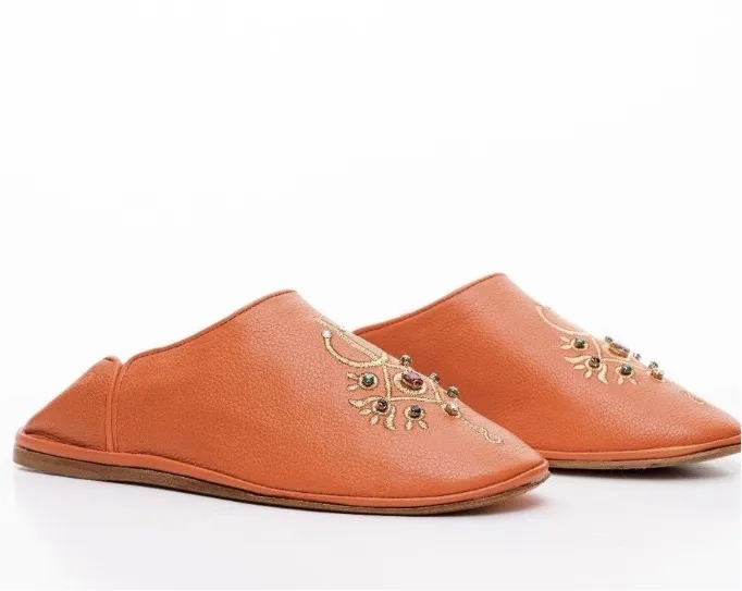 Round Moroccan Slippers