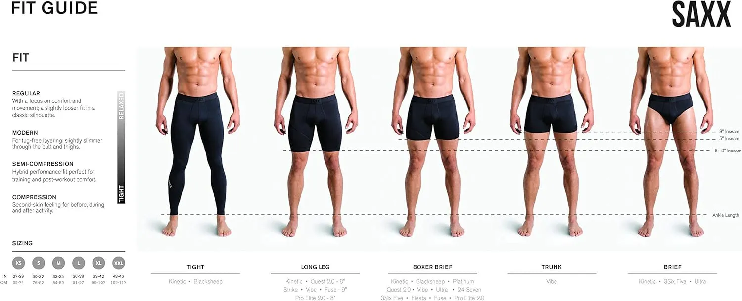 SAXX Underwear Co. Men's Underwear with Pouch Daytripper Boxer Brief Fly 2Pk