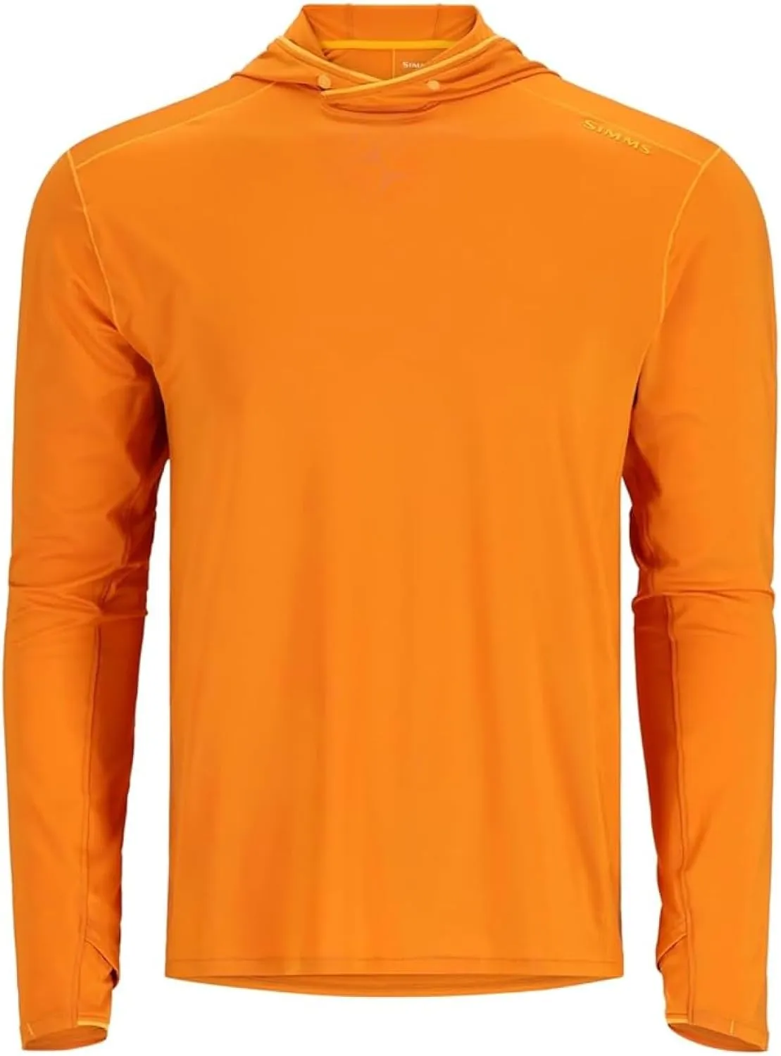 Simms SolarFlex UPF 50  Shirt - Premium Sun Protection Hoodie for Men, Lightweight, Quick-Dry, Breathable Outdoor Apparel for Men (Sun Glow, Medium)