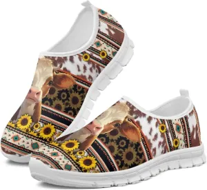 Slip in Loafers Women Slip On Shoes Cute Art Cat Elastic Upper Casual Mesh-Comfortable Tennis Workout Sneaker