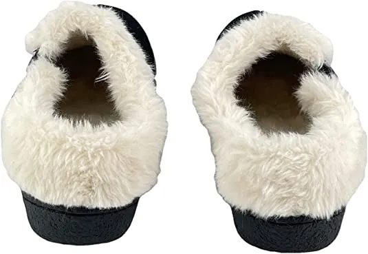 Slip-On Black Clogs Wool Slipper Sophisticated Clarks Indoor and Outdoor Mule Lined Plush Warm Fur Best-selling variety