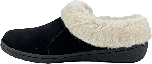 Slip-On Black Clogs Wool Slipper Sophisticated Clarks Indoor and Outdoor Mule Lined Plush Warm Fur Best-selling variety
