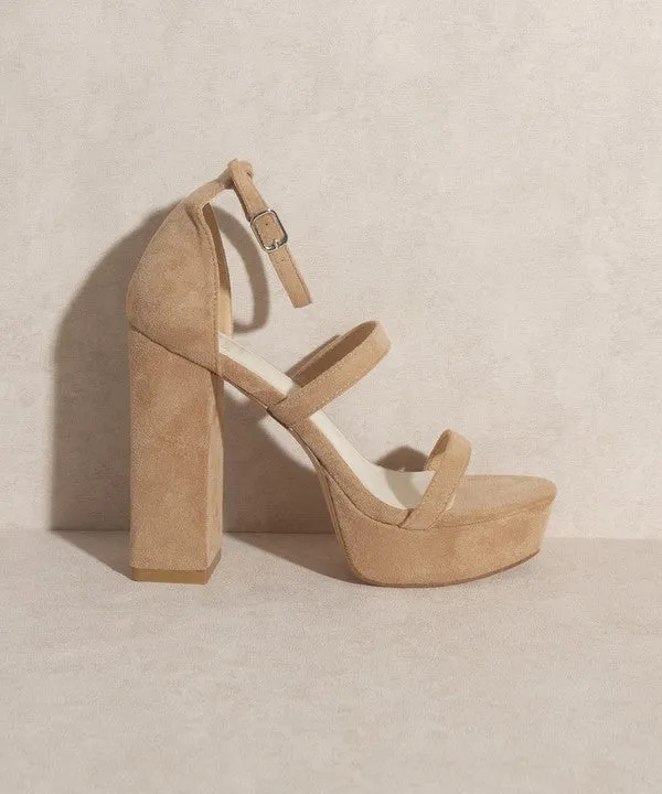 Suede Platform Heels