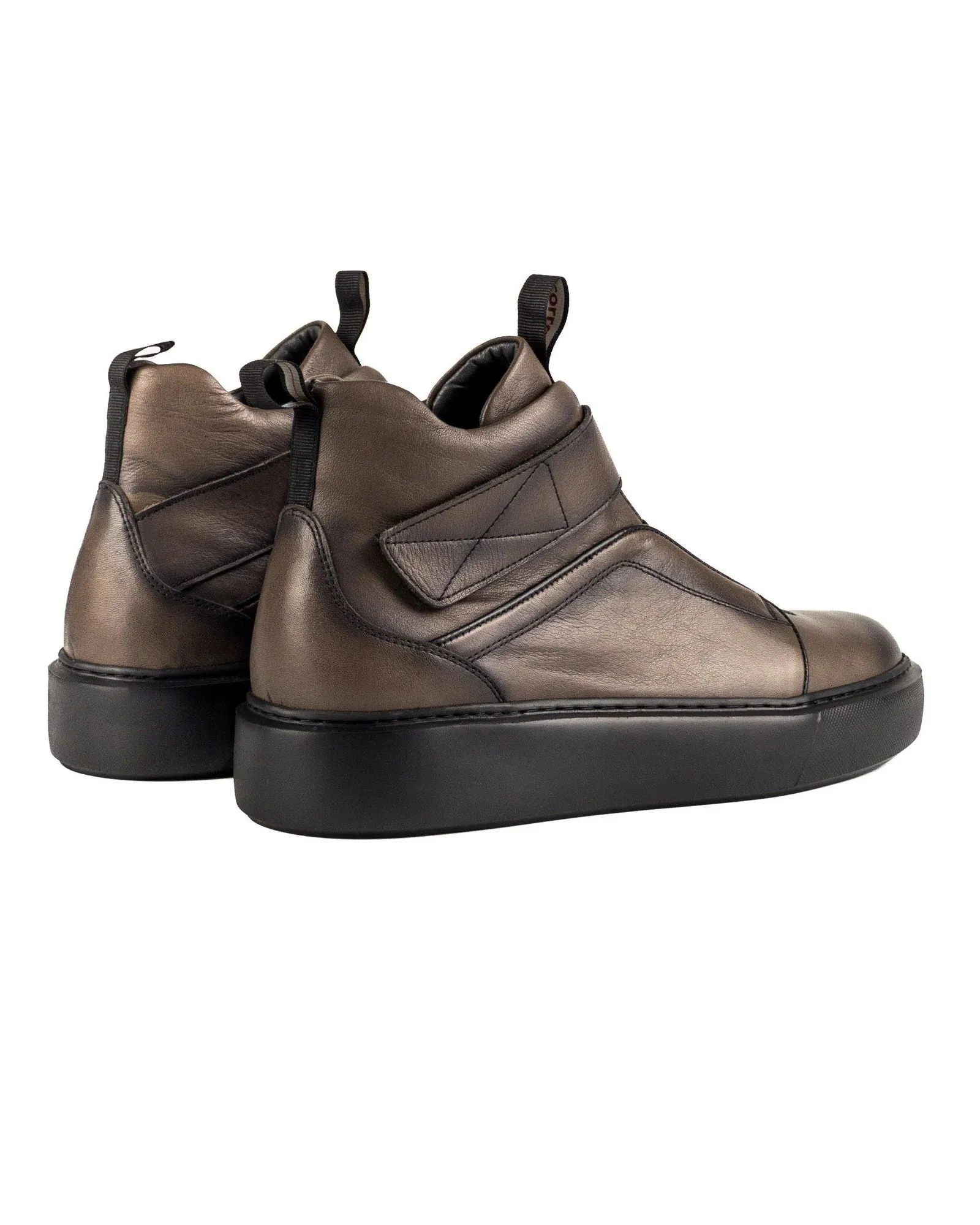T-Uludag Dark Brown Genuine Leather Men's Sports Boots Sneaker