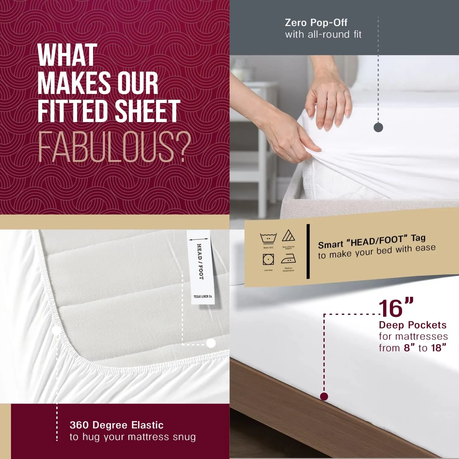 TEXAS LINEN CO. 800 TC Egyptian Cotton Sheets - 4 Piece Dark Grey King Size Cooling Sheet for Hot Sleepers, Luxury Egyptian Cotton Bedsheet, Sateen Hotel Sheets, Fits Mattress Upto 18'' Deep Pocket