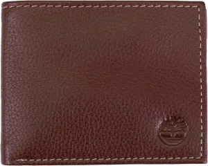 Timberland Men's Leather Wallet With Attached Flip Pocket, Brown (Sportz), One Size