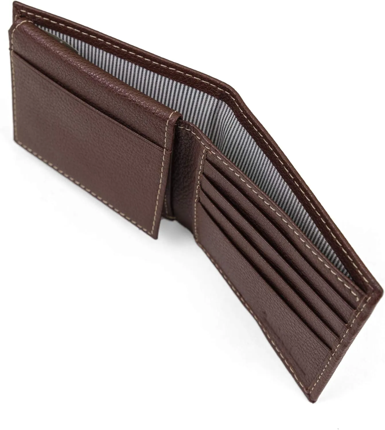 Timberland Men's Leather Wallet With Attached Flip Pocket, Brown (Sportz), One Size