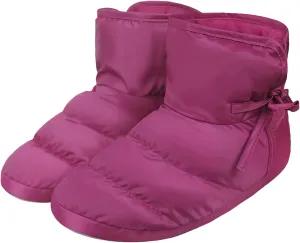 TINAYAUE Men Women Waterproof Indoor Slippers Thermal Down Full Mule Slippers Ankle Boots Bootie Slip-on Warm Clog Shoes Footwear