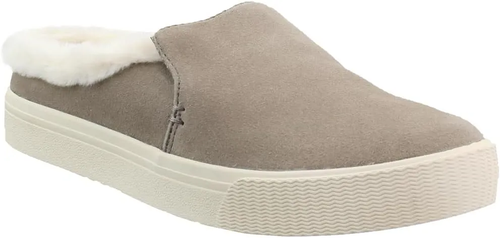 TOMS Womens Sunrise Suede Shearling Mule Sneakers Shoes Casual - Beige