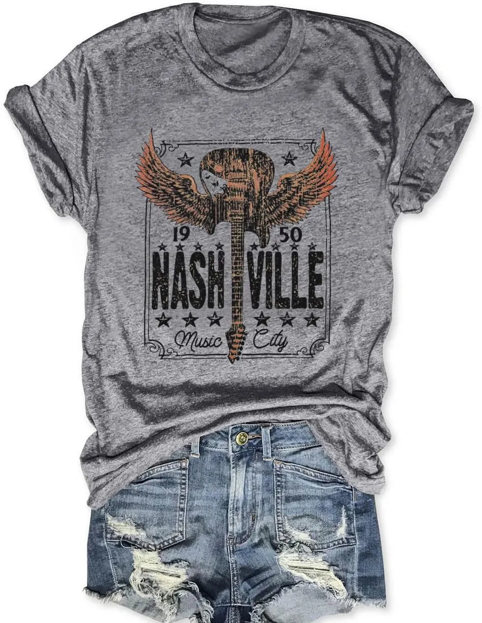 Try That in A Small Town Shirt Women Vintage Country Music T Shirts Rock Band Tees Short Sleeve Tops