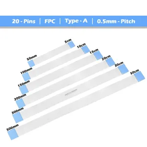 [Type-A] 0.5mm-Pitch FPC Straight Ribbon Flexible Flat Cable