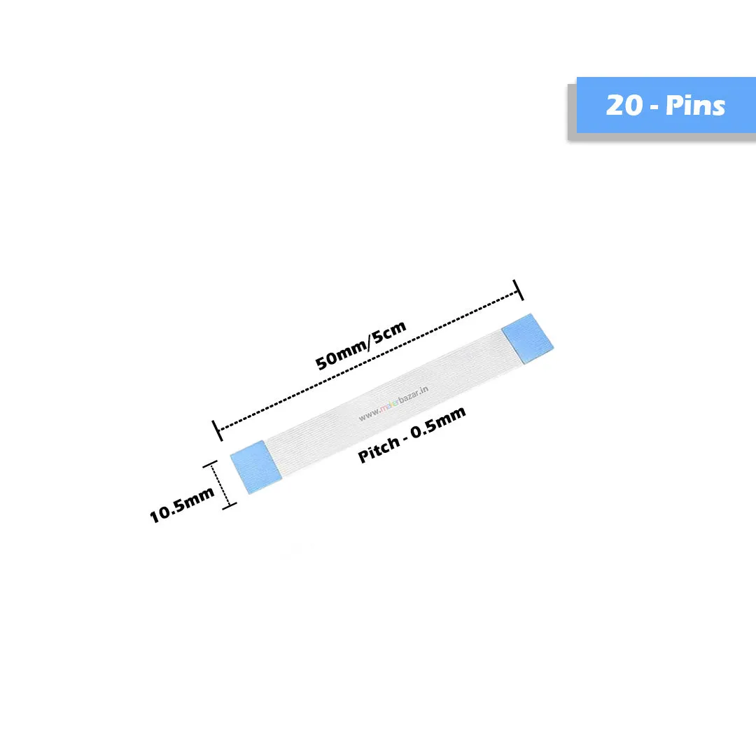 [Type-A] 0.5mm-Pitch FPC Straight Ribbon Flexible Flat Cable