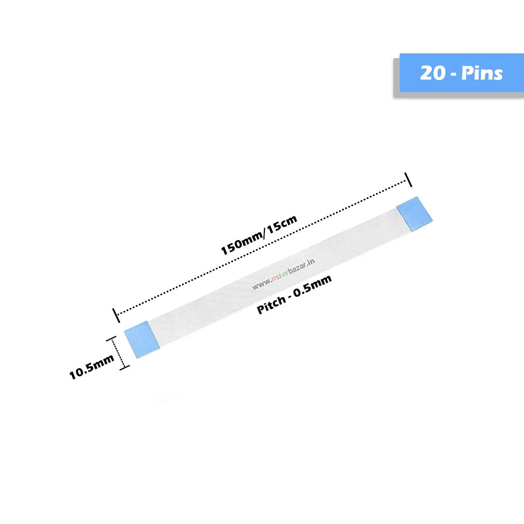 [Type-A] 0.5mm-Pitch FPC Straight Ribbon Flexible Flat Cable