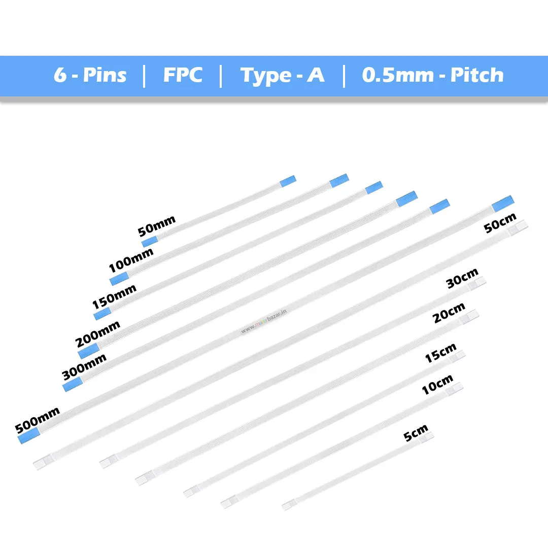 [Type-A] 0.5mm-Pitch FPC Straight Ribbon Flexible Flat Cable