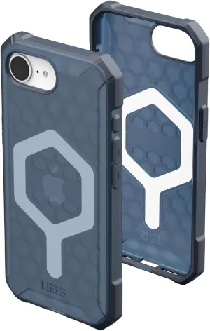 URBAN ARMOR GEAR UAG Designed for iPhone 16e Case Essential Armor - Compatible with MagSafe Rugged Military Grade Drop Proof Clear Protective Cover, Translucent Cloud Blue