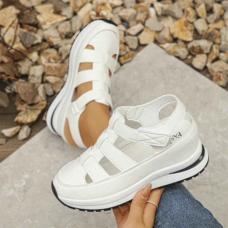 Valerie™ - High Sole-Closed-Toe Sneaker Sandals