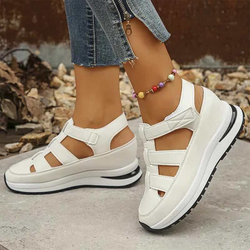 Valerie™ - High Sole-Closed-Toe Sneaker Sandals
