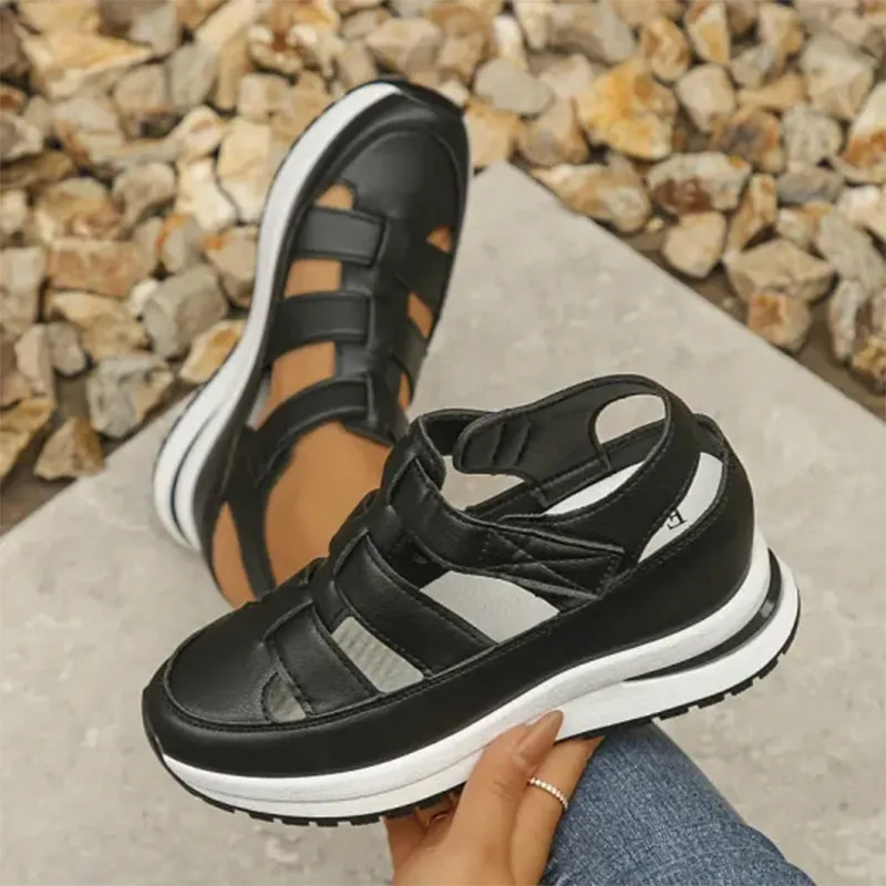 Valerie™ - High Sole-Closed-Toe Sneaker Sandals