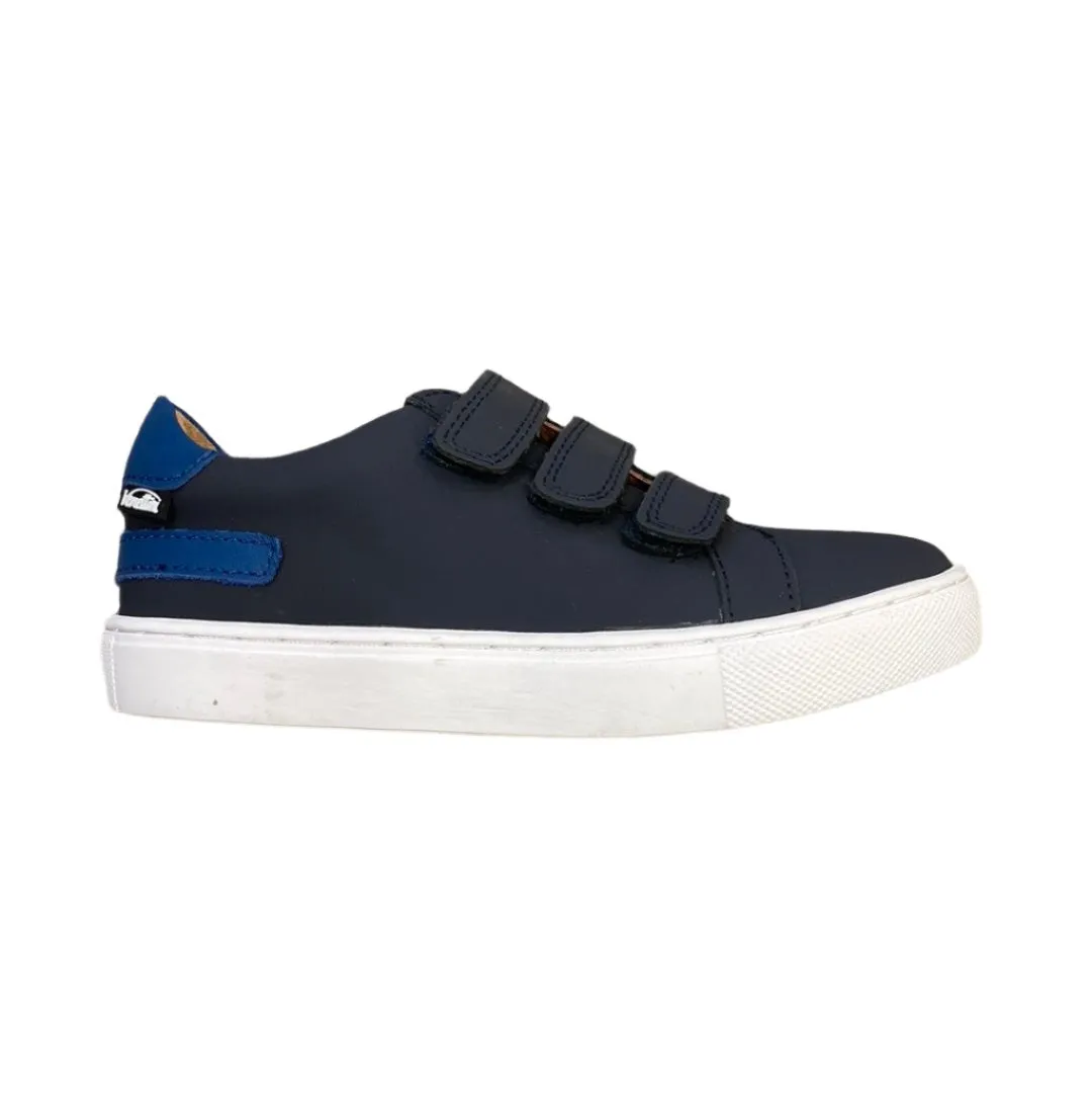 VENETTINI HARRY BOYS GUM LEATHER NAVY VELCRO SNEAKER