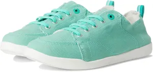 VIONIC Women's Pismo Sneaker, Aqua Green Canvas, 10 Wide