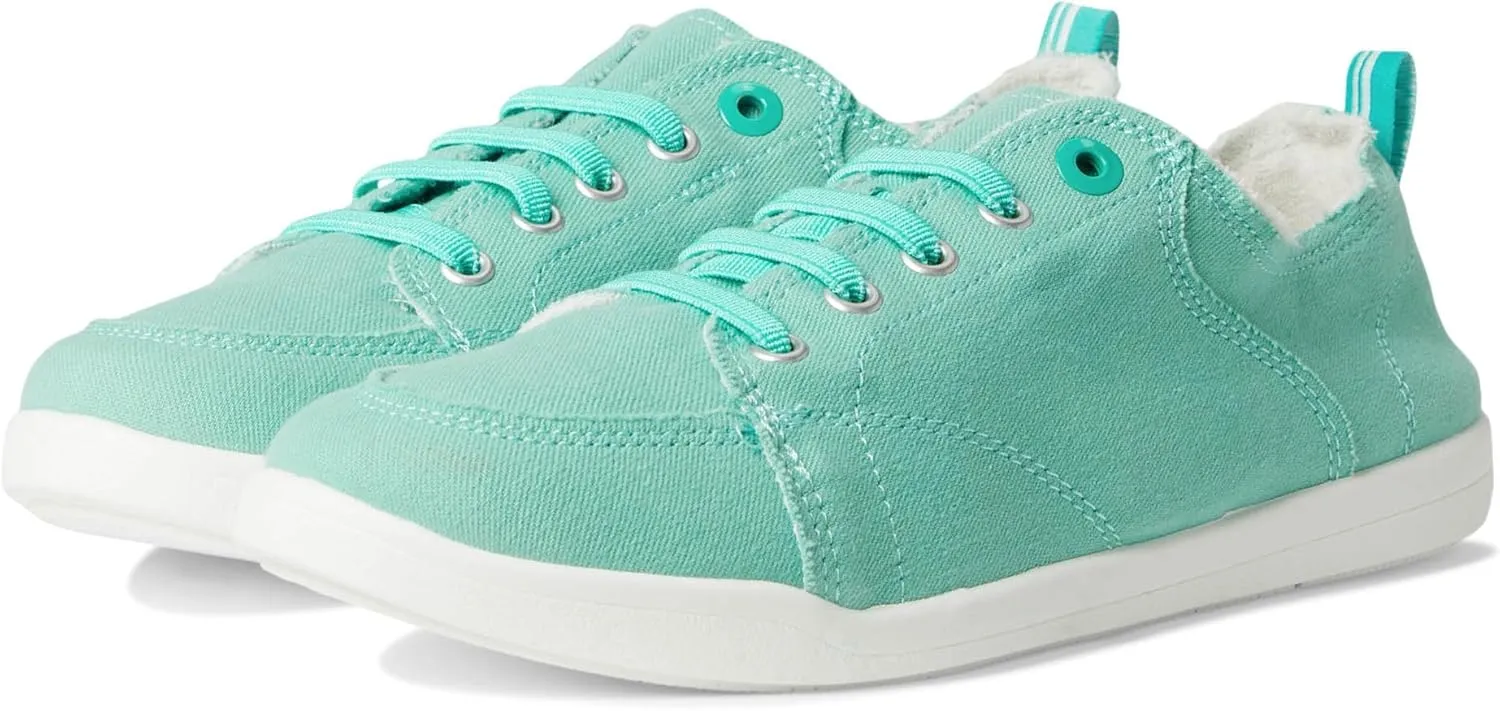 VIONIC Women's Pismo Sneaker, Aqua Green Canvas, 10 Wide