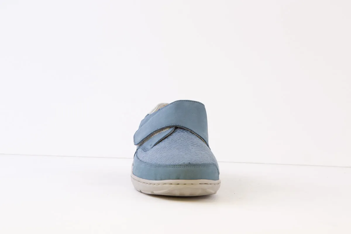 WALDLAUFER - 496H31 320 HENNI-COMFORT VELCRO SHOE - BLUE