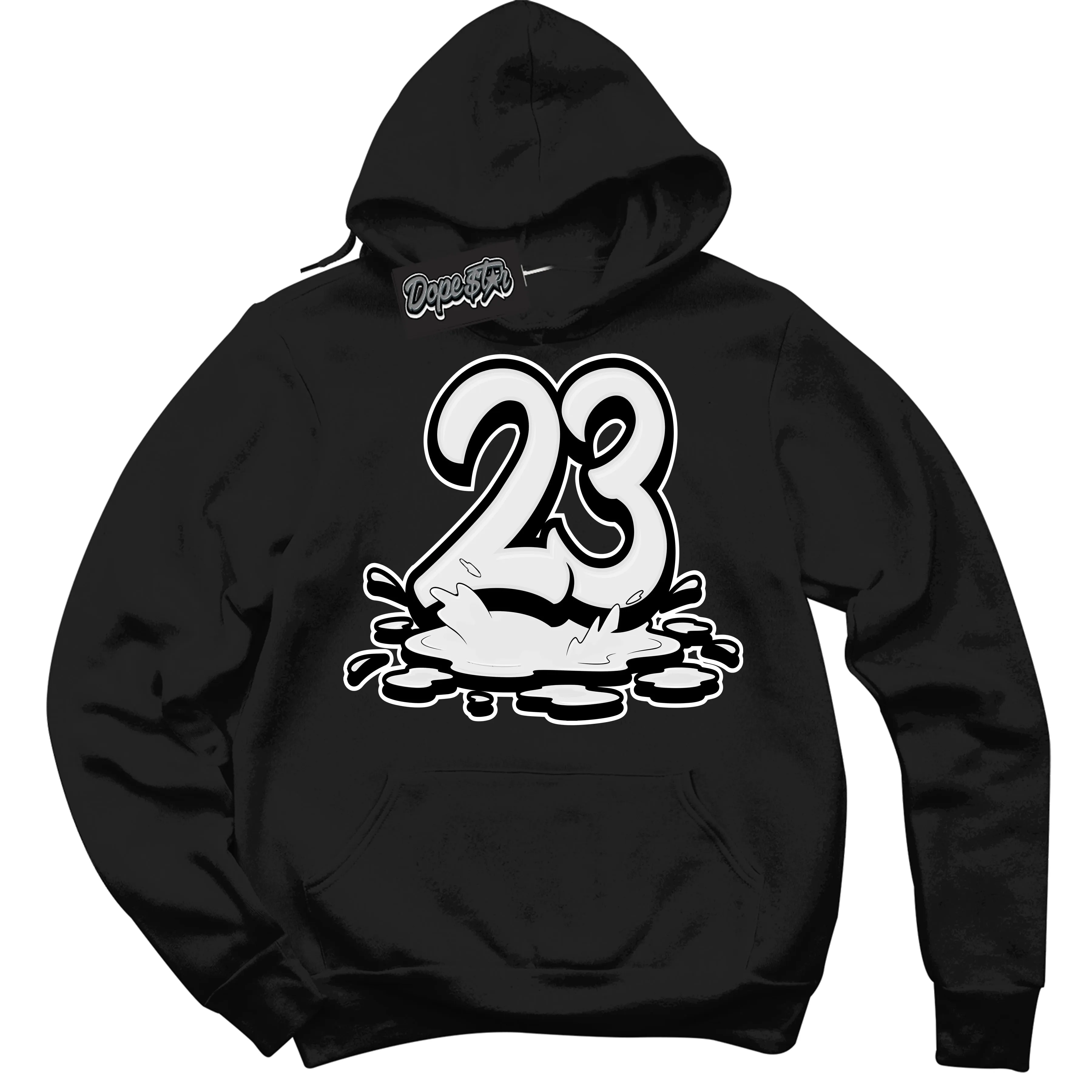 White Thunder 4s Sneaker Hoodie 23 Melting Graphic