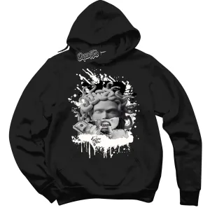 White Thunder 4s Sneaker Hoodie Medusa Graphic
